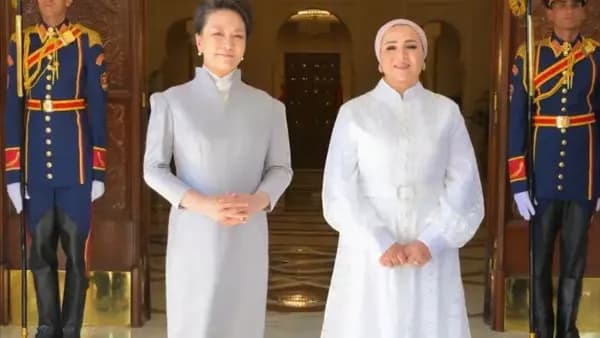 السيسي يثمن لقاء قرينة الرئيس الصيني
