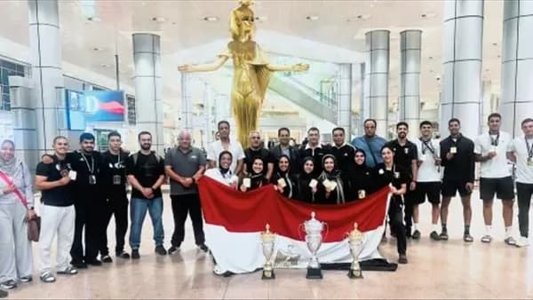 ترحيب رسمي ببعثة الكاراتيه بعد لقب أفريقيا