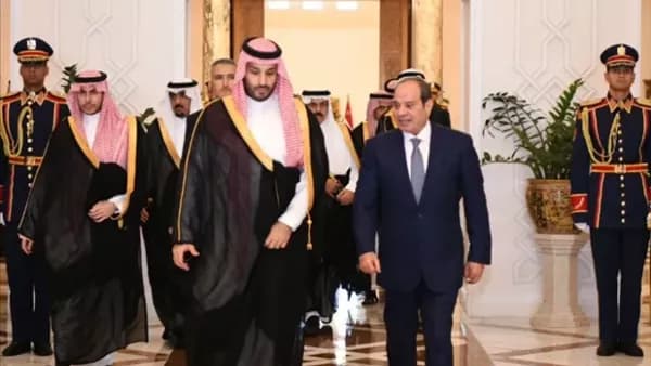 ولي العهد السعودي يشكر السيسي بعد مغادرته مصر