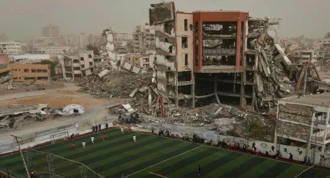 Gaza football photo pulled from festival
