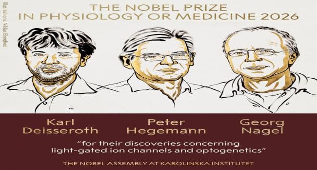 Nobel in Medicine 2026 Awarded to Deisseroth Hegemann Nagel