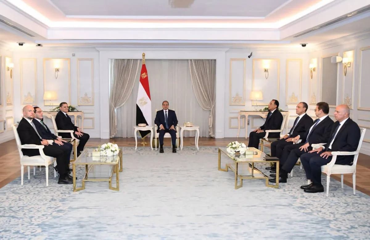 السيسي والدبيبة يبحثان التعاون في الطاقة
