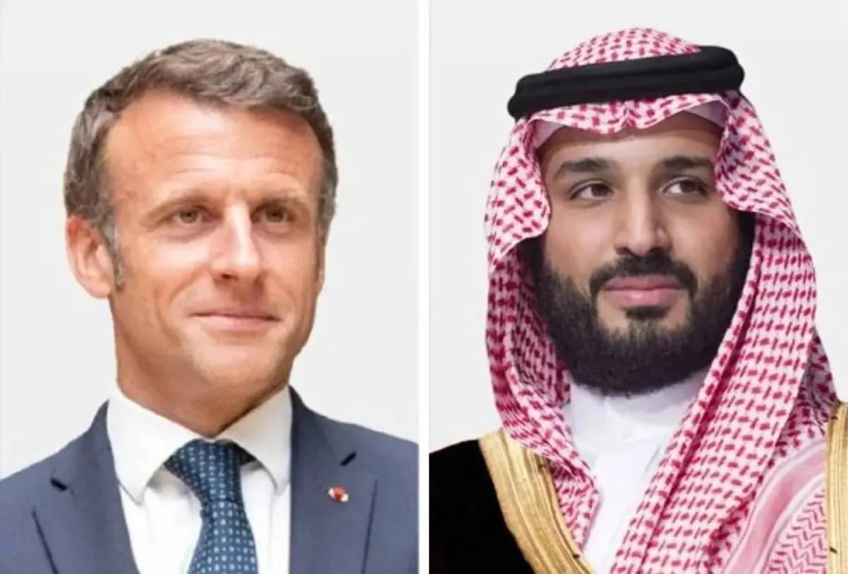 بن سلمان وماكرون يناقشان أمن المنطقة