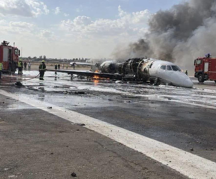 حادث طائرة خاصة بمصراته يثير مخاوف