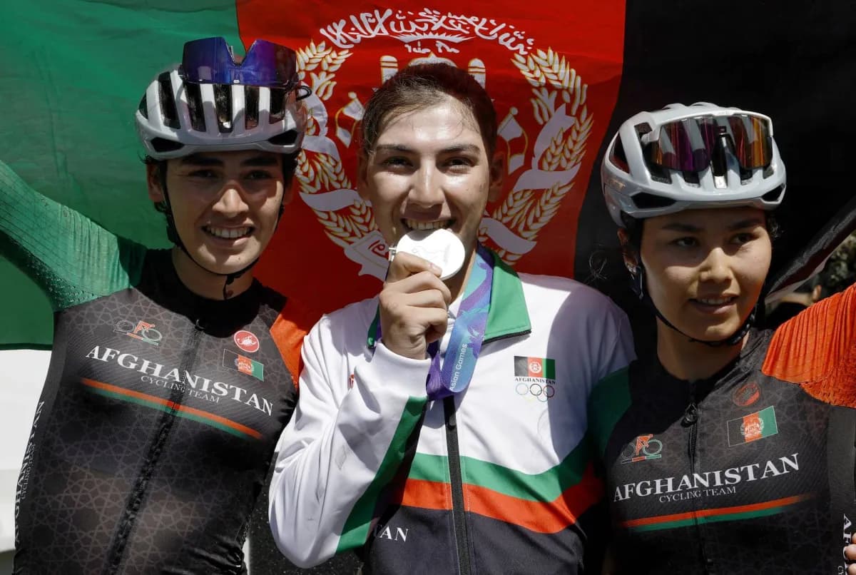 Asiad 2026: Afghan cyclist wins silver