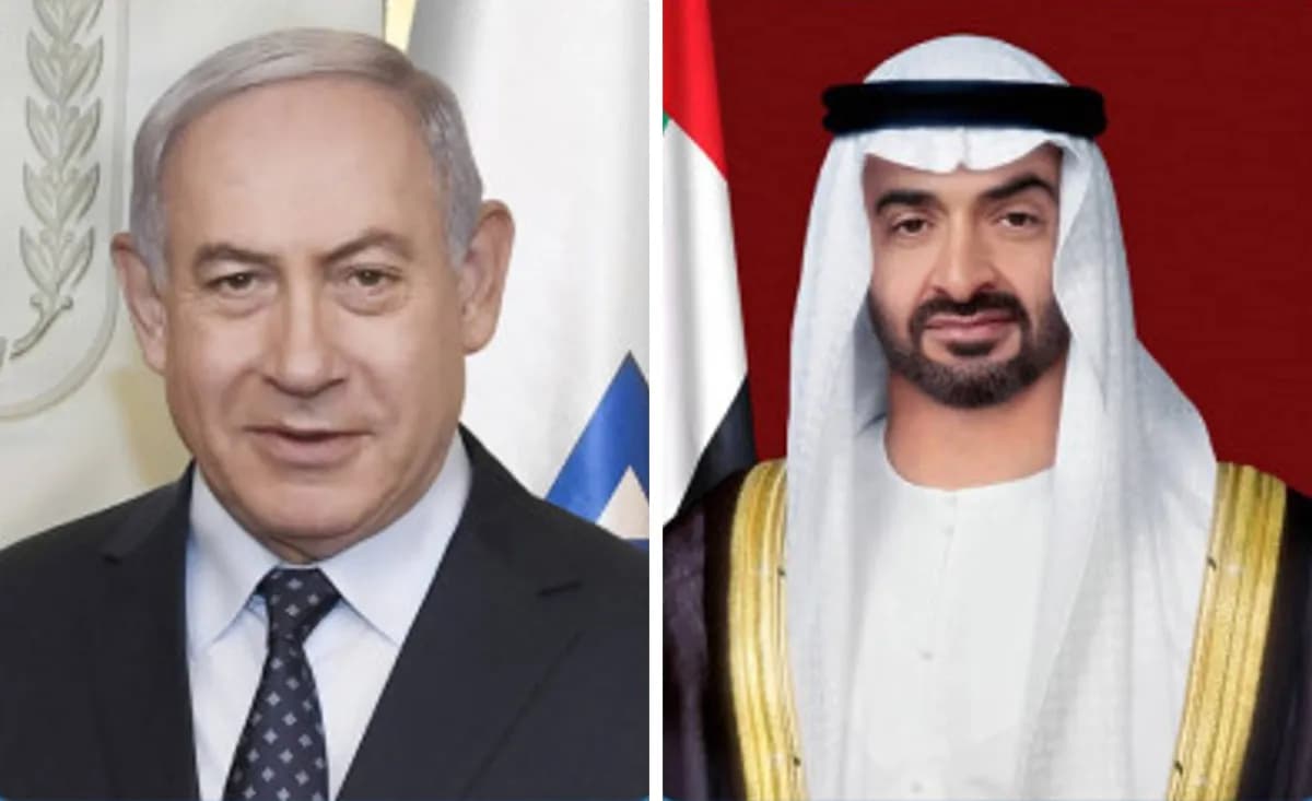 بن زايد ونتنياهو يناقشان تعزيز التعاون