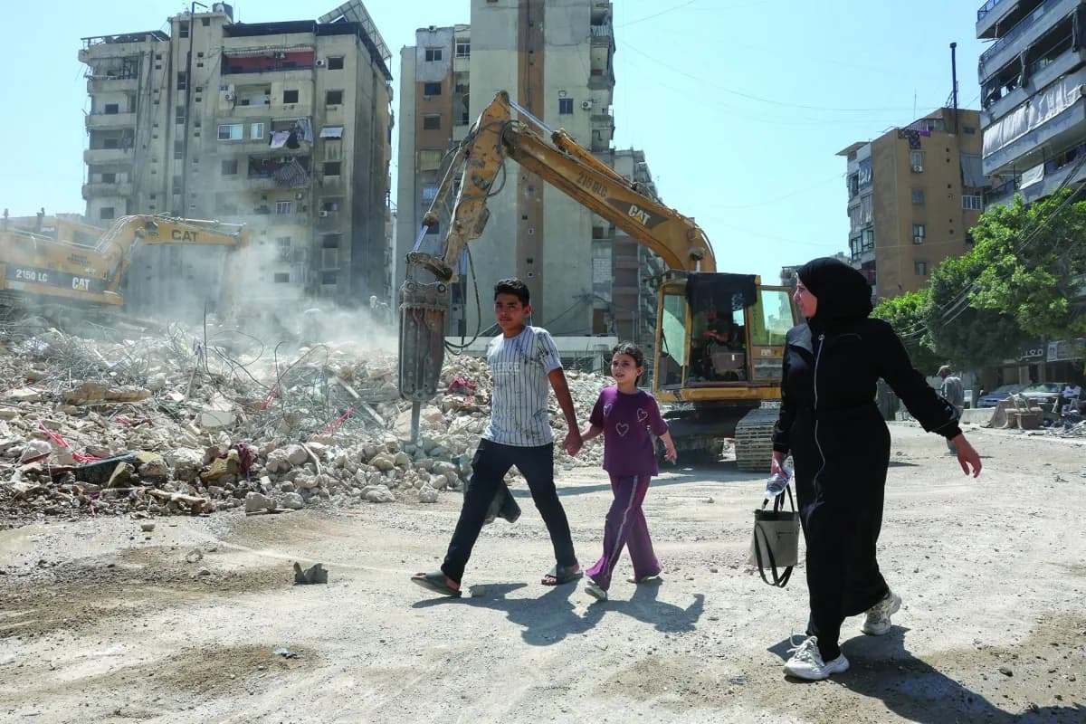 Autumn Rains Affect Damaged Homes in Southern Beirut