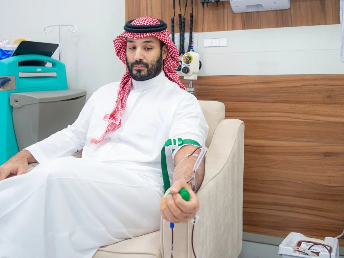 Saudi Crown Prince begins annual blood drive