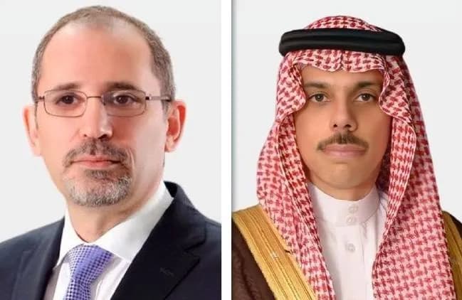 Faisal bin Farhan and Safadi Talk Regional Issues