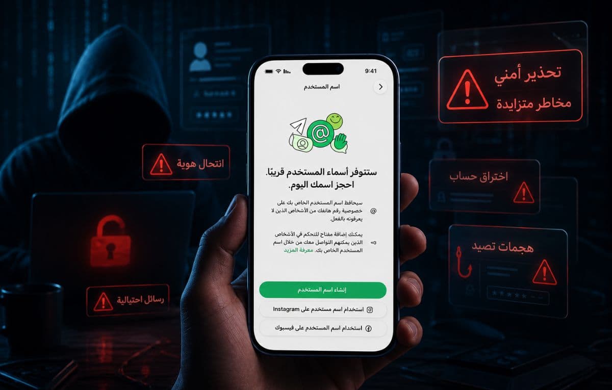 انتقادات تواجه أسماء مستخدمي واتساب وأمان الحسابات
