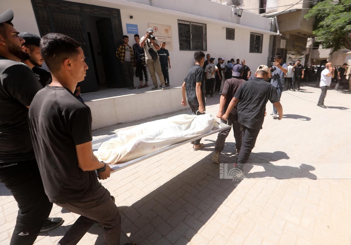 Gaza Civil Defense Recovers Martyrs