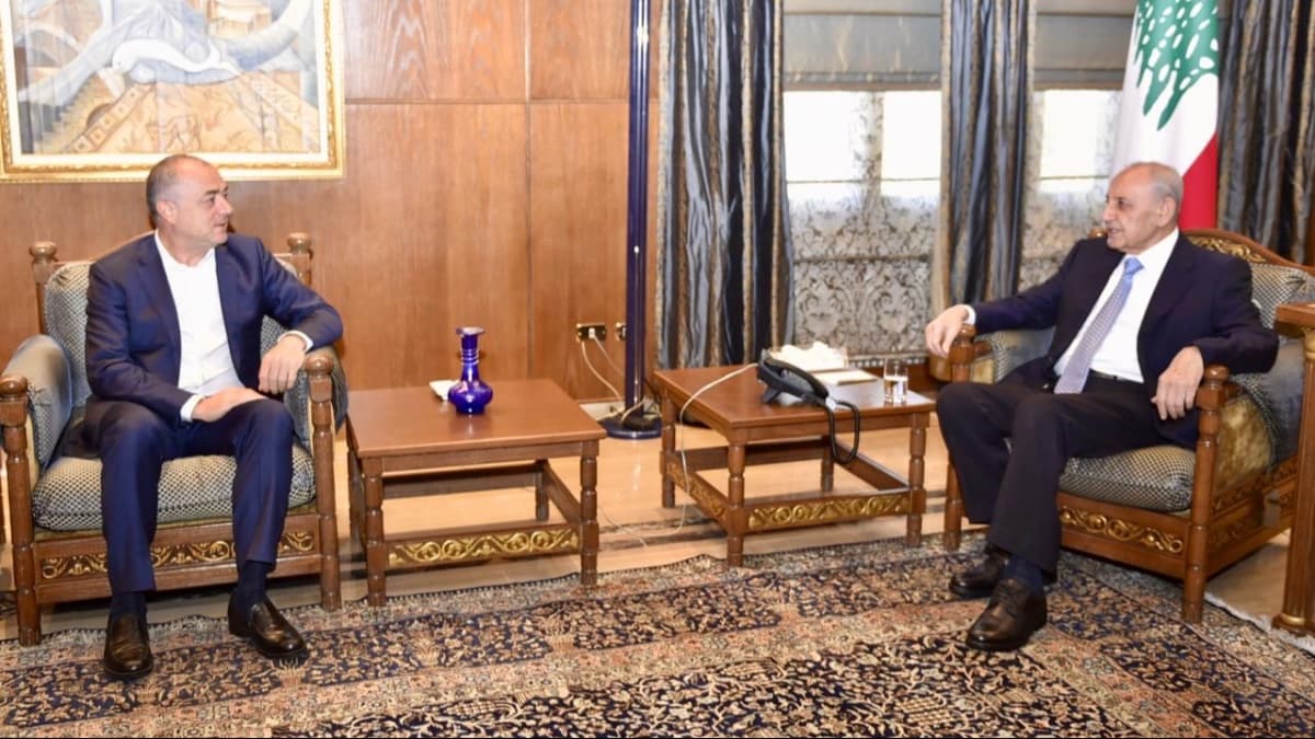 Berri reviews legislative issues with Bou Saab