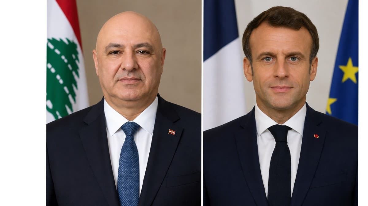 Aoun and Macron Review Lebanon Situation