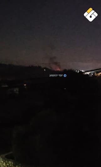 Israeli vehicle burned in Al-Tahir