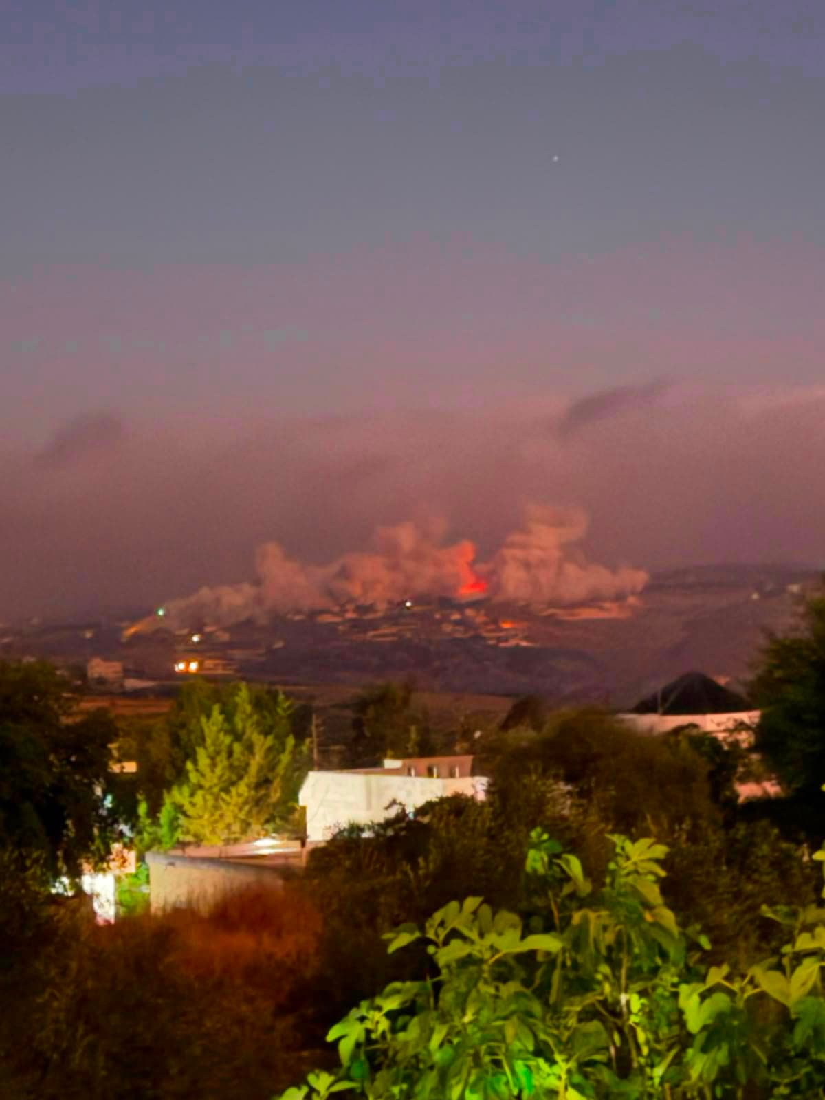 Enemy attack causes explosion near Talousa in southern Lebanon