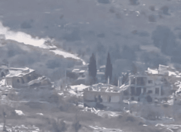 Merkava tank movement on Tiry Road