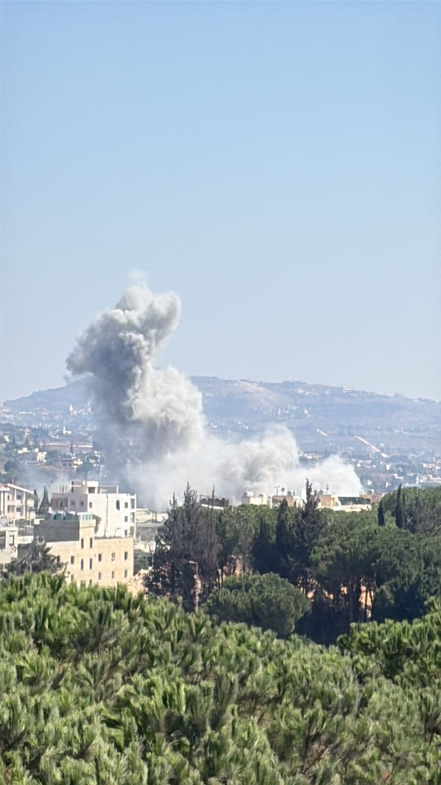 Raids Target Nabatiyeh al-Fouqa in South Lebanon