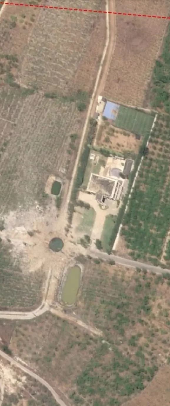 Aerial view shows damage from Israeli strike on ferry in Ras Al-Ain
