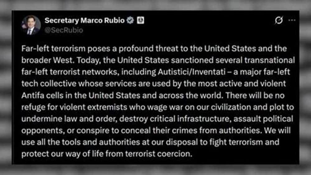 Washington labels Palestine Action as terror group