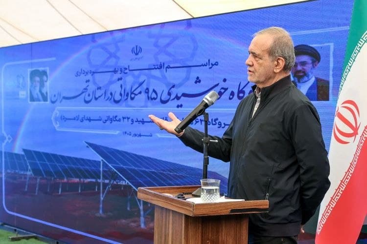 Beshkian Opens 95 MW Solar Plants in Tehran