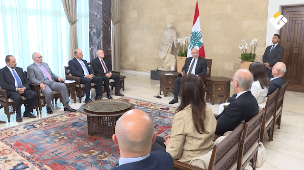 President Aoun and Al-Asmar Discuss Social Security Development