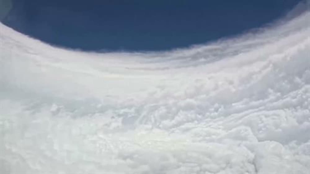 Mexico Plane Passes Through Hurricane Calo's Eye