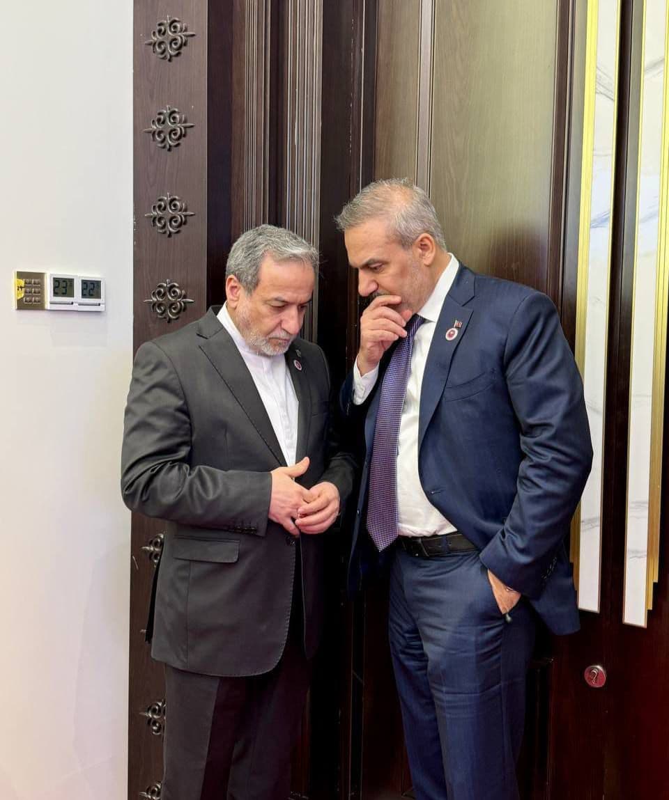 إلتقاء عراقجي وفيدان على هامش قمة شنغهاي