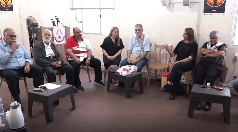 Beirut union meeting on protests