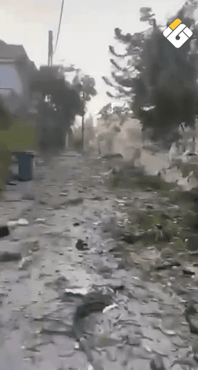 Deir al-Zahrani hit by Israeli strike