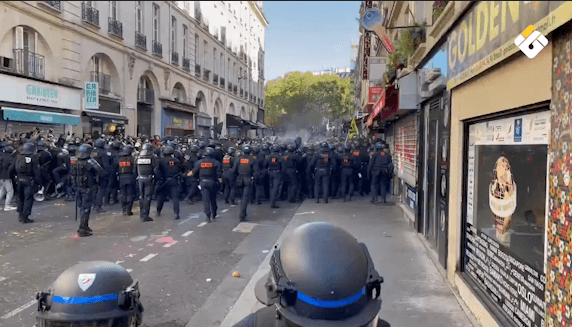 Clashes in Paris During Protest Over Living Conditions