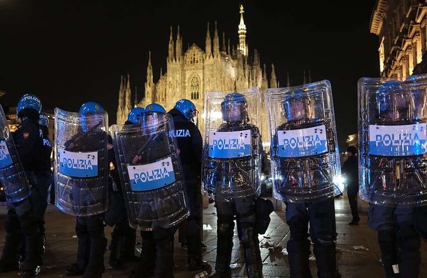 Milan unrests leave dozens injured