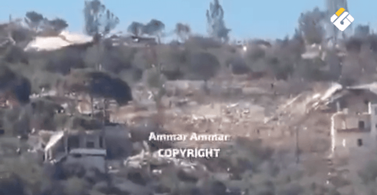 Lebanese forces and vehicles advance to Al-Mansouri