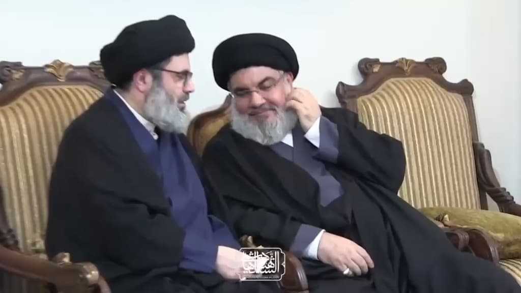 مشاهد حصرية للقاء نصر الله والصفي الدين