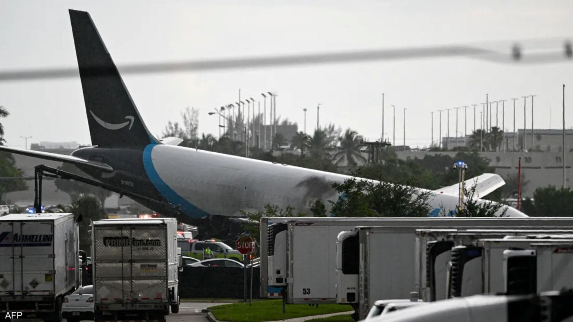 مقتل في حادث طائرة أمازون للشحن