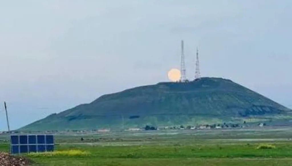 Vapor Rise Near Mount Kawkab in Al-Hasakah