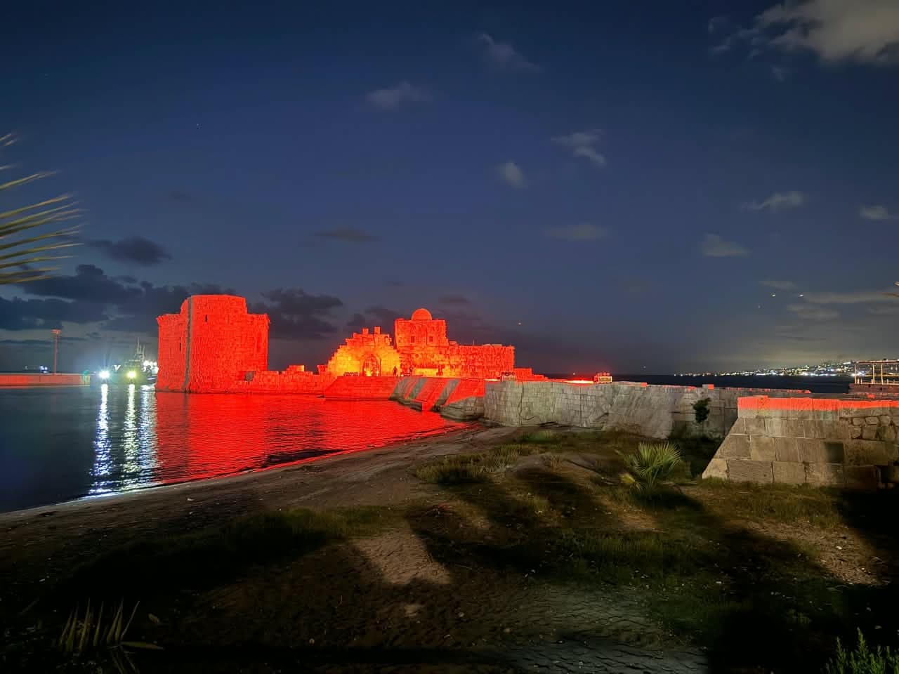 Sidon fortress illuminated on World Patient Safety Day