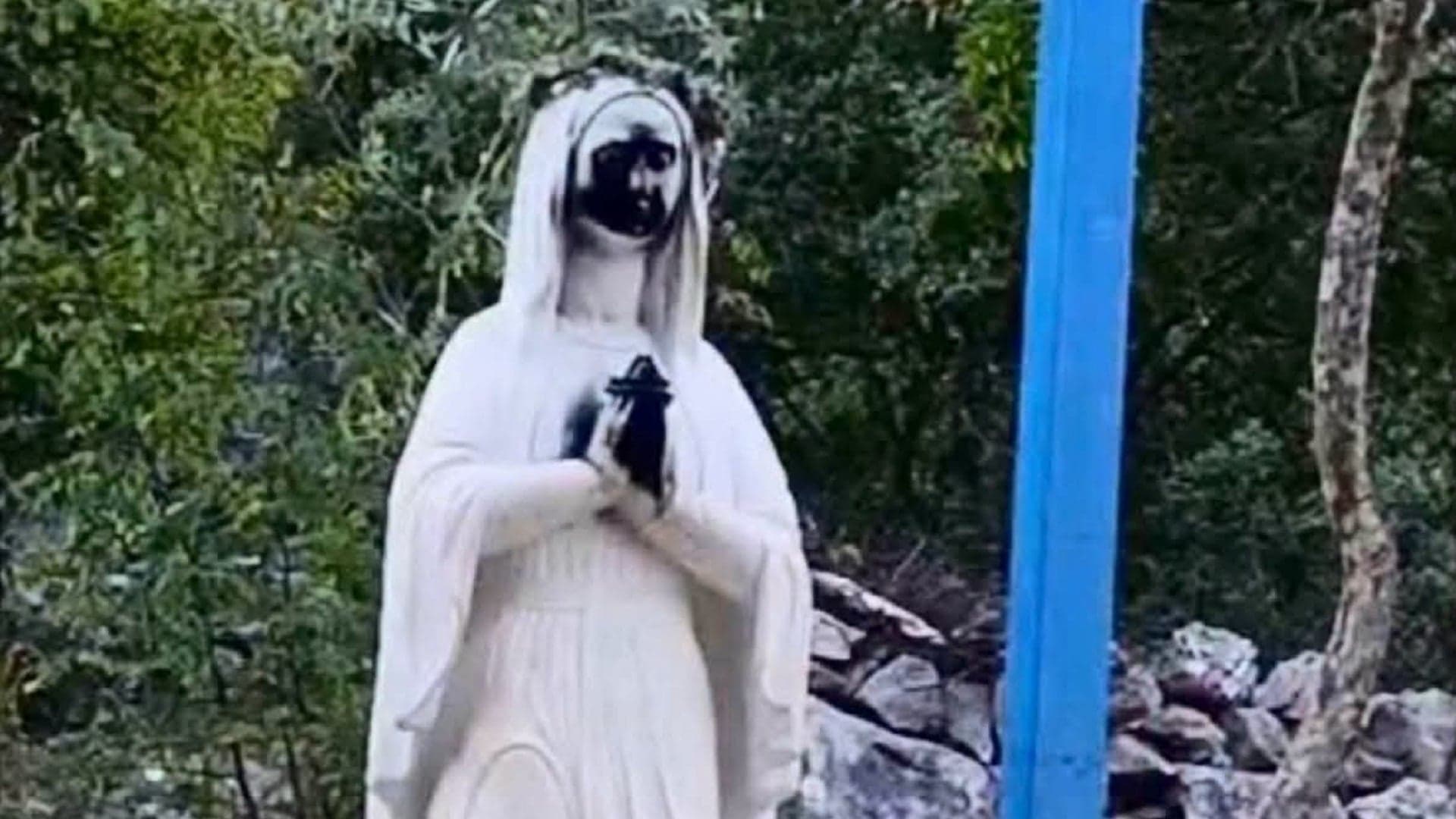 Vandal who damaged Virgin Mary statue identified