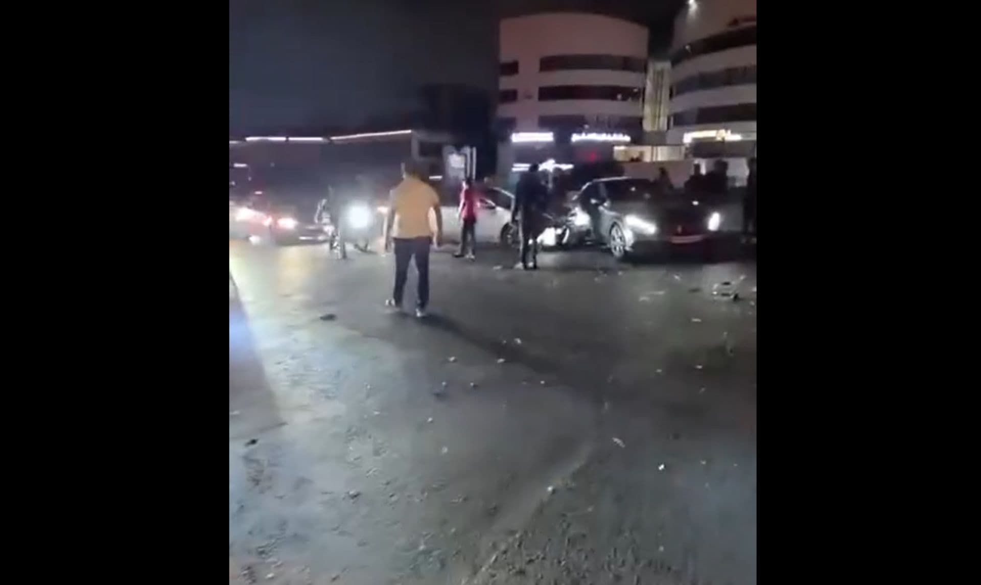 Car fire disrupts traffic in Hazmiya