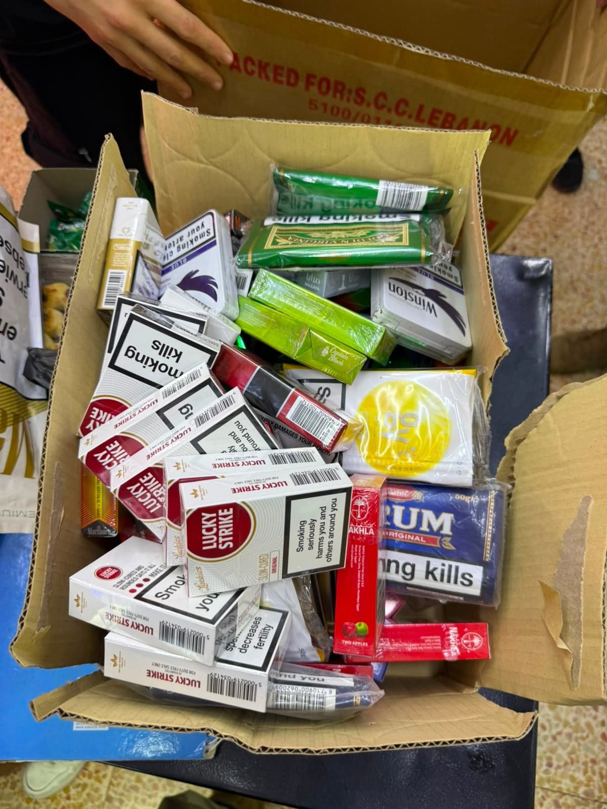Seized Items in Bekfaya and Antelias