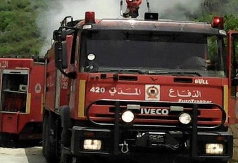 حريق في منطقة العيون بعكار