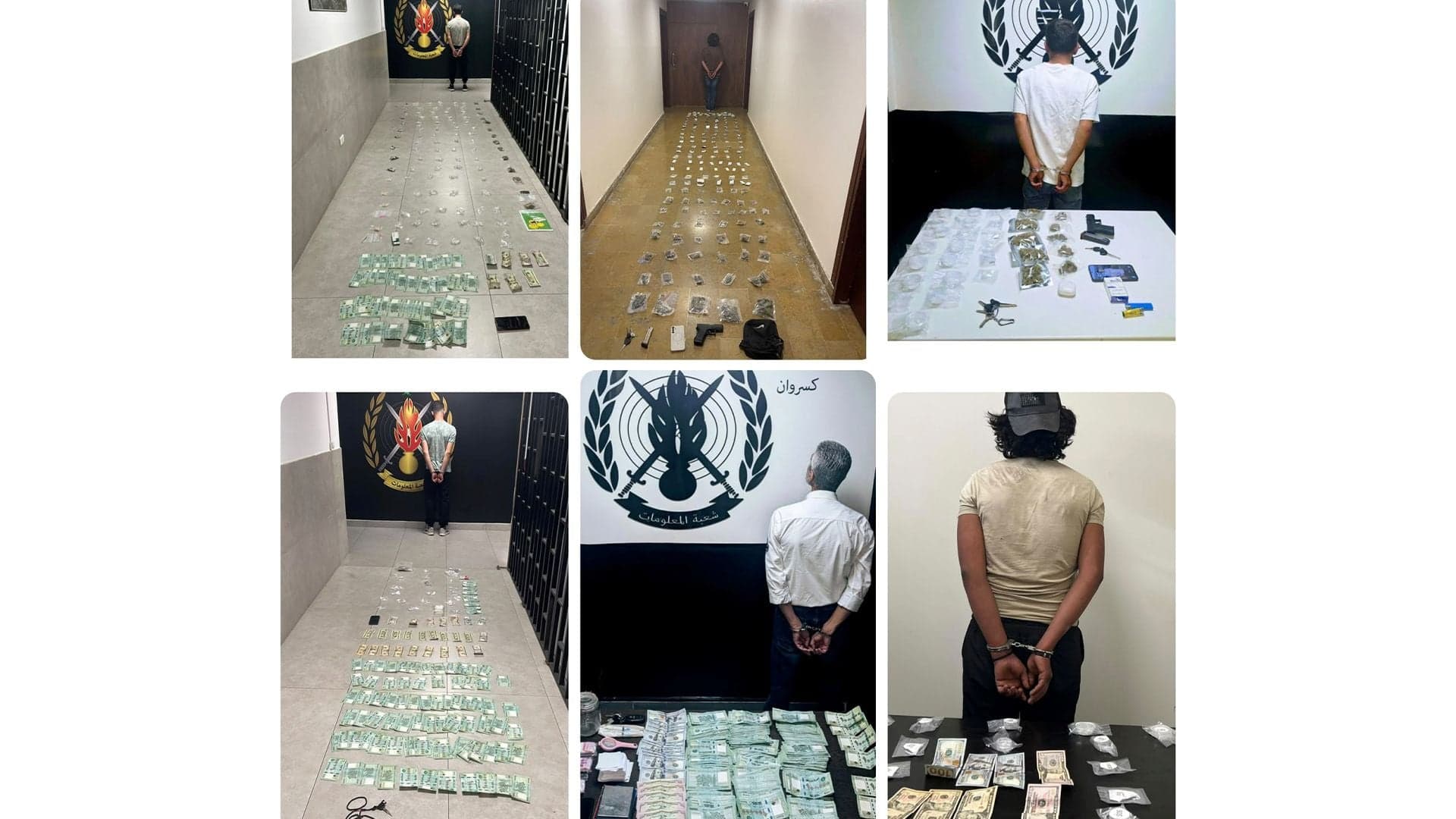 Six drug traffickers detained