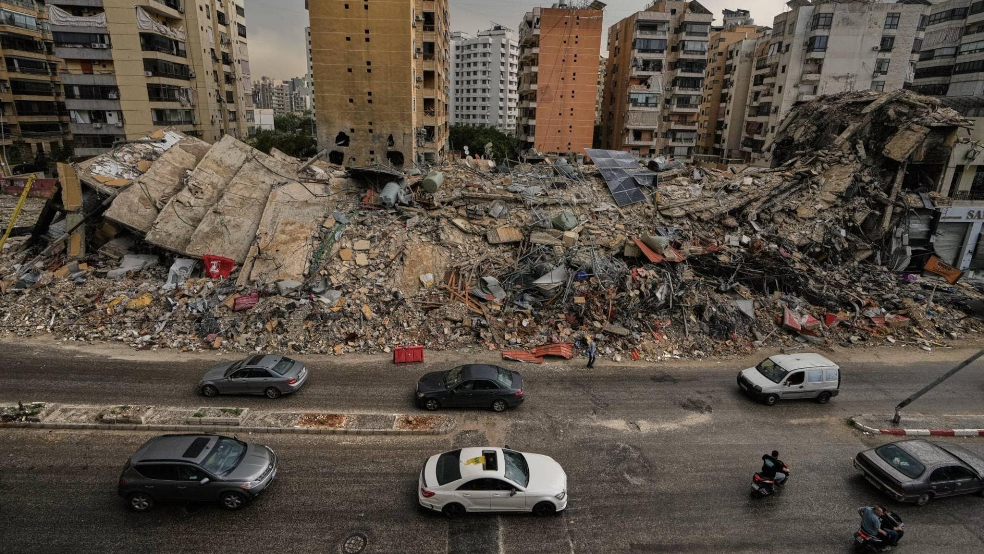 Beirut southern suburbs rubble destination
