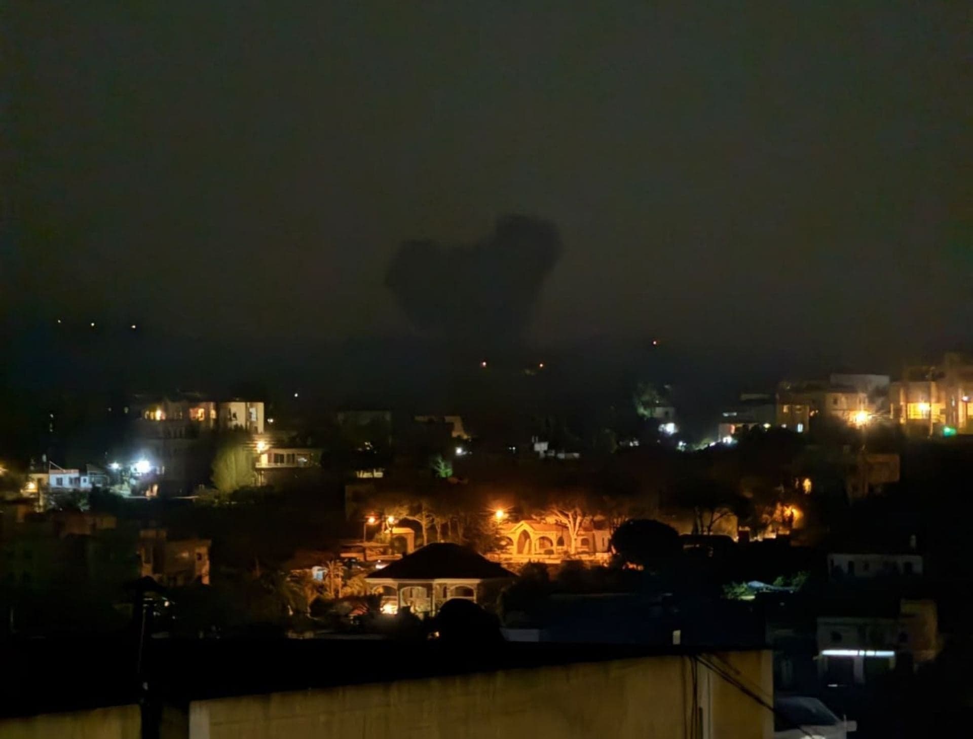 Nighttime escalation in the south with airstrikes