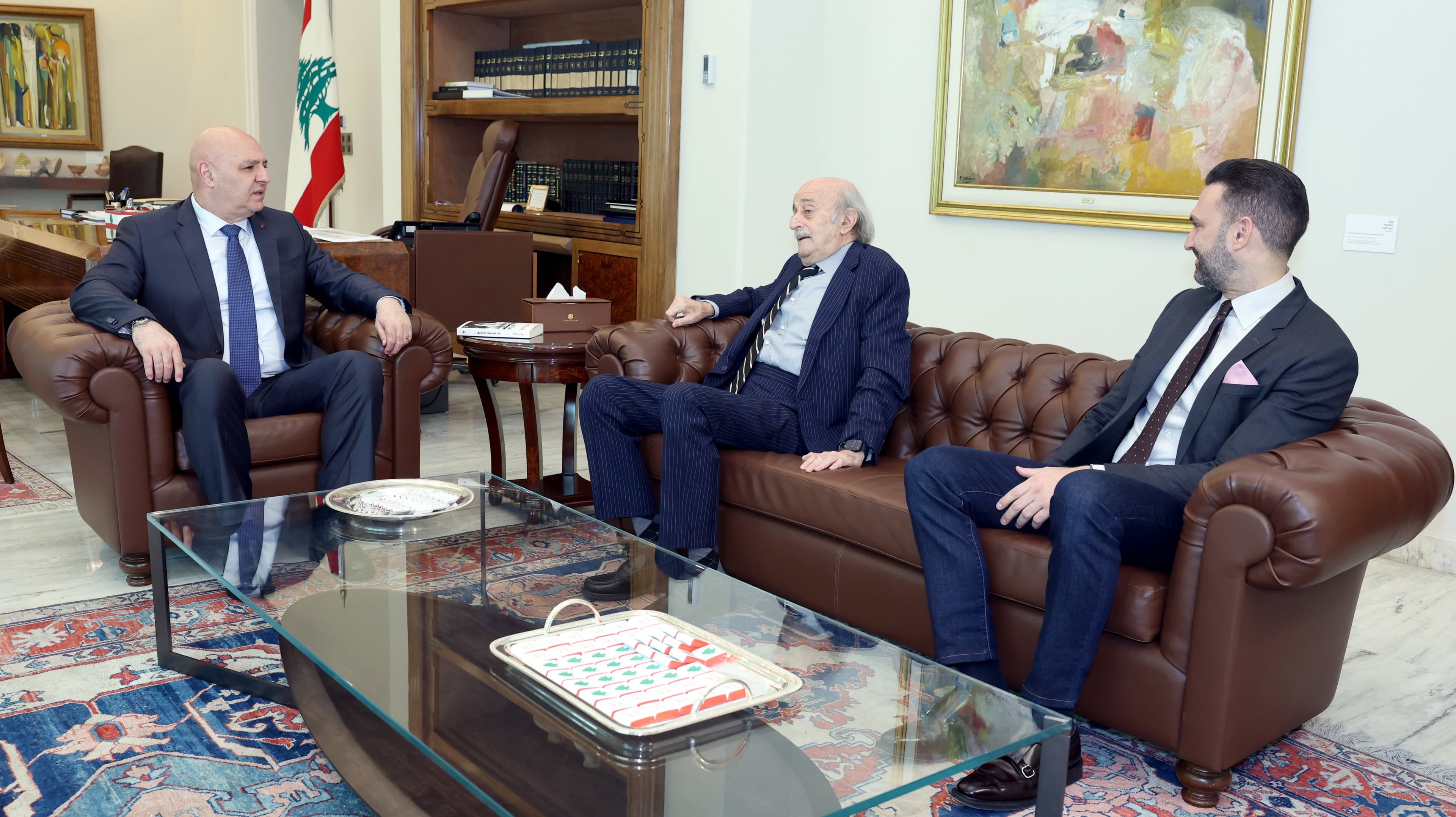 Joumblatt Backs Negotiations on Withdrawal