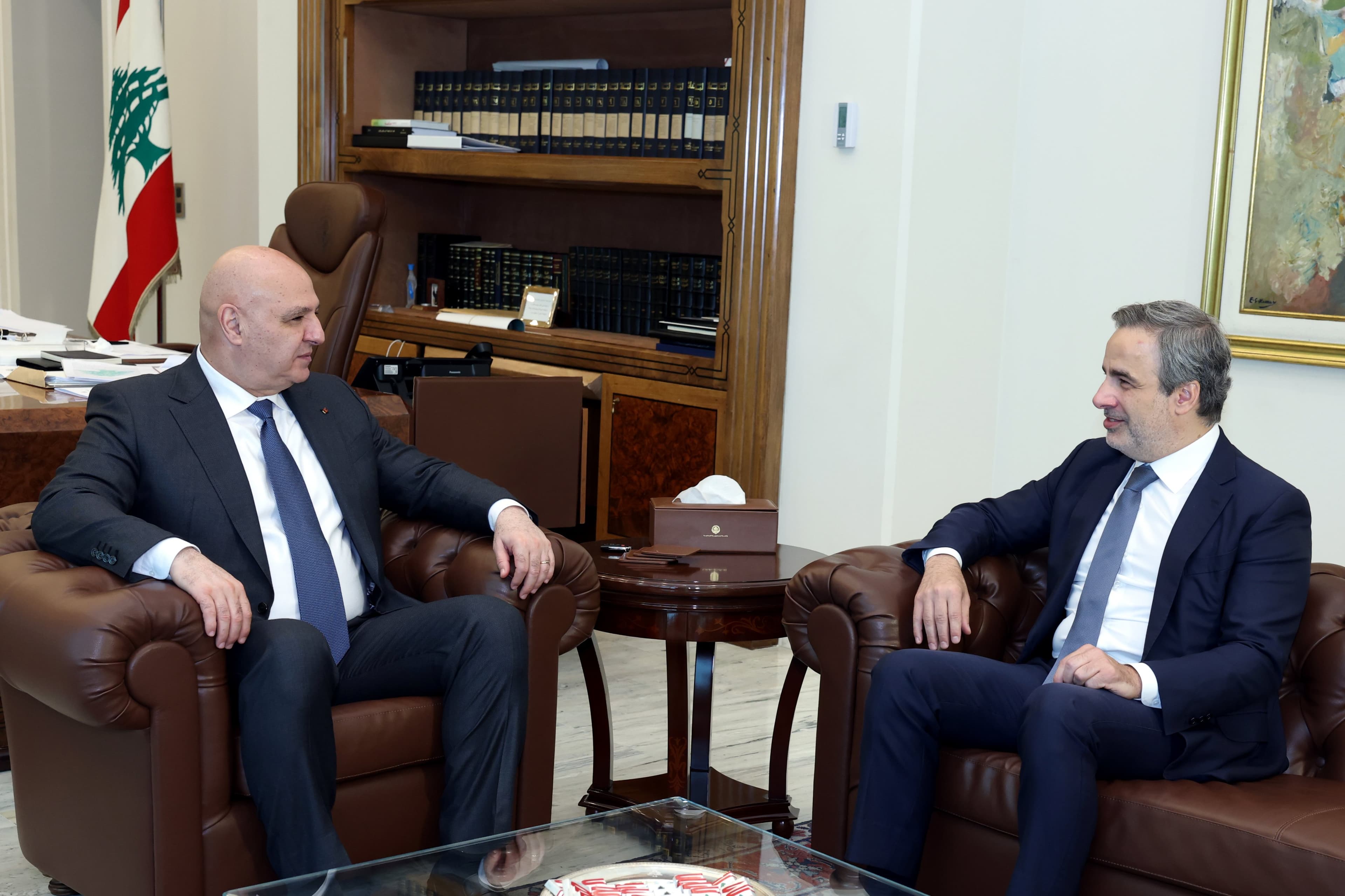 Moawed discusses peace authority with President Aoun