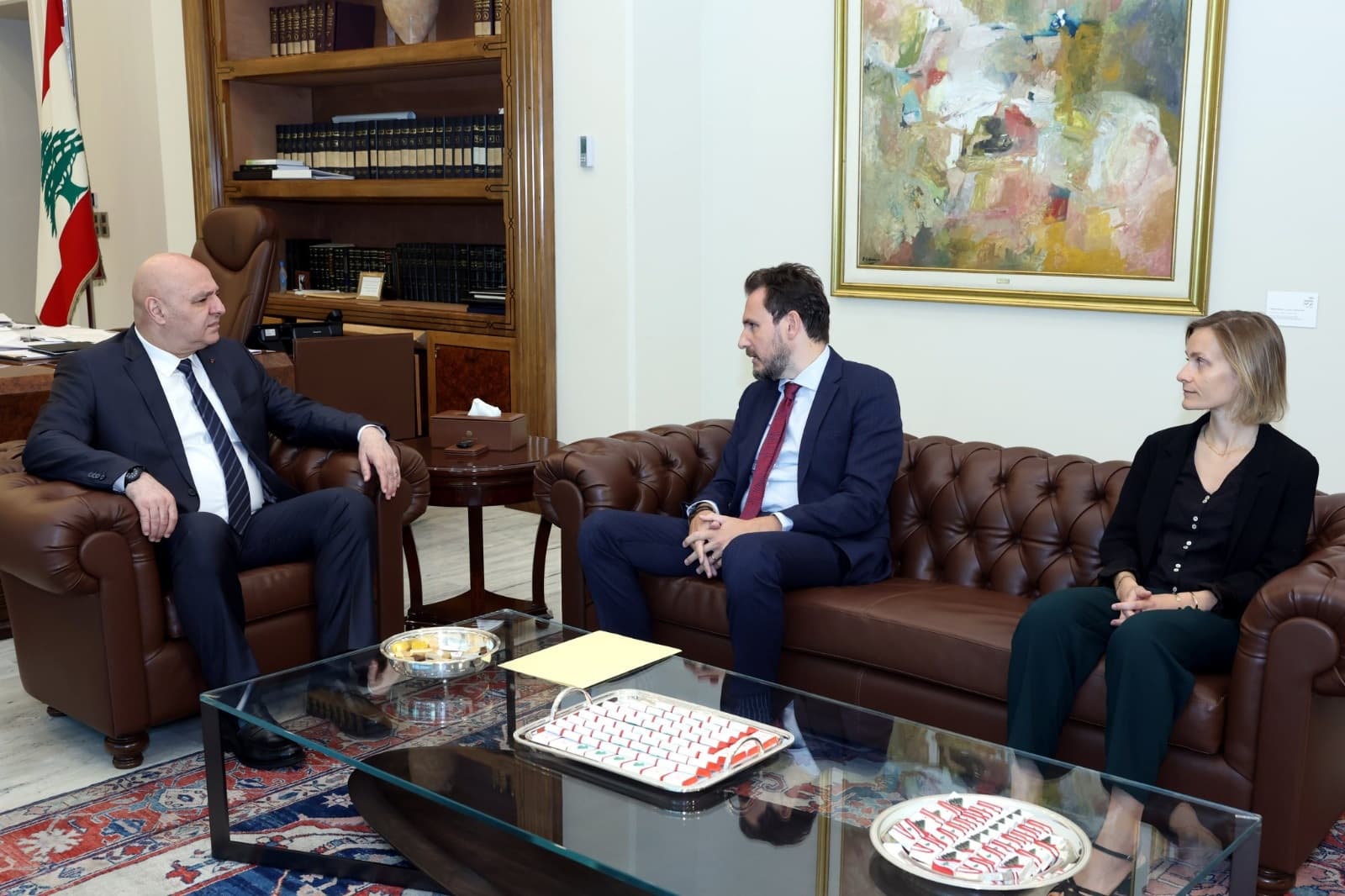 Aoun highlights reconstruction at Security Forces prep