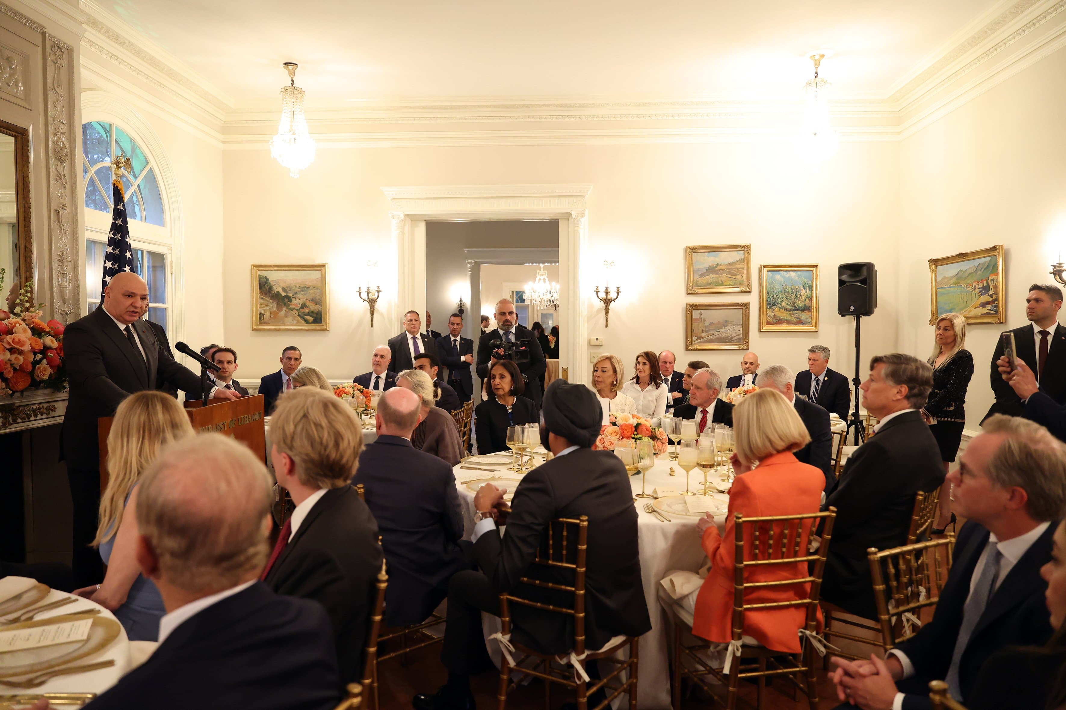 Aoun's different stance on party weapons from Washington