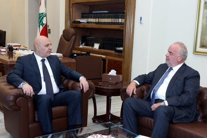 Aoun Discusses Telecom Improvements with Al-Hajj