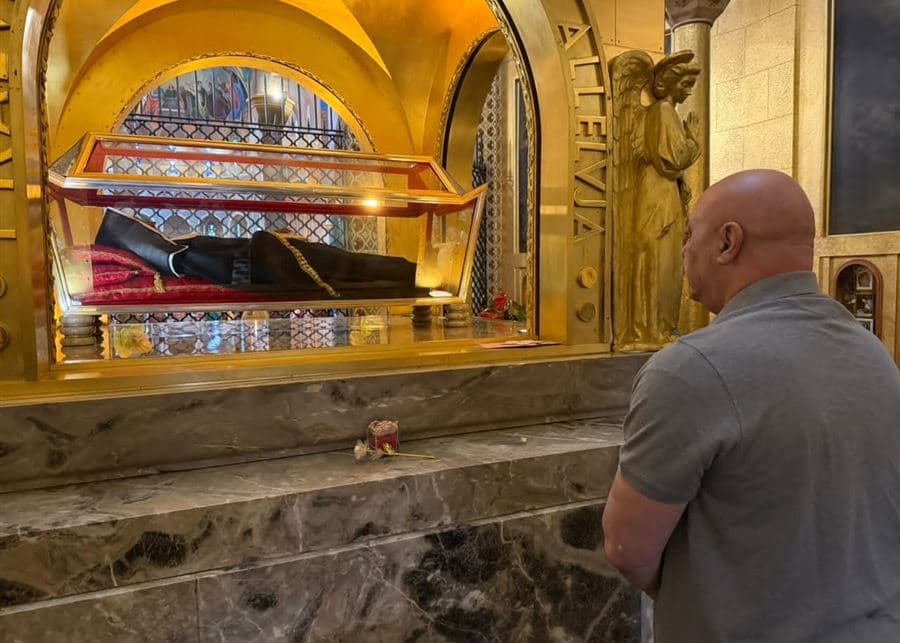 President Aoun visits St. Rita's