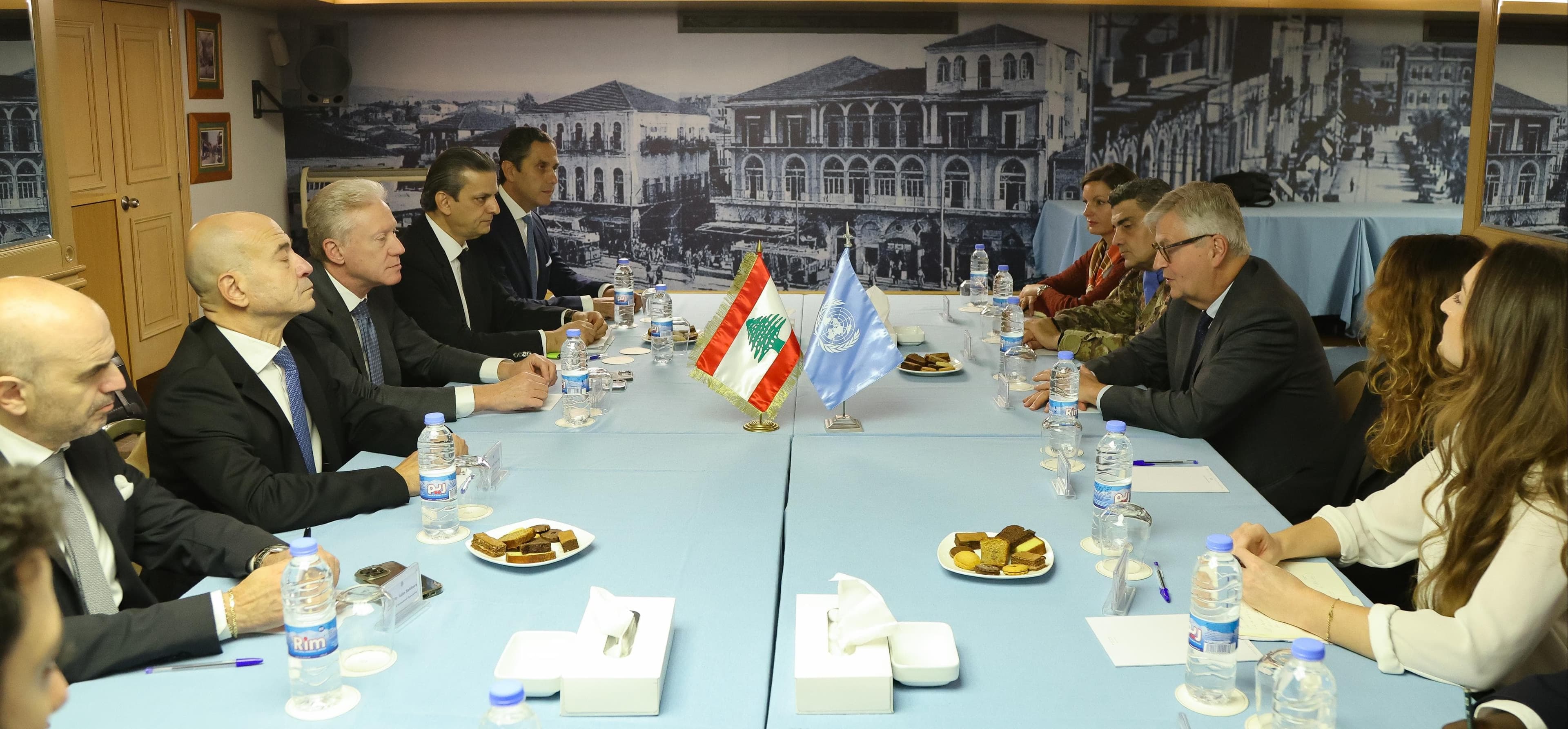 رجي يلتقي لاكرو ويؤكد دعم لبنان للأمم المتحدة